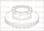 Remsa NCA1039.20 тормозной диск на MAN F 2000
