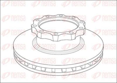 Remsa NCA1039.20 тормозной диск на MAN F 2000