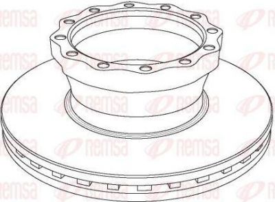 Remsa NCA1043.20 тормозной диск на MAN L 2000