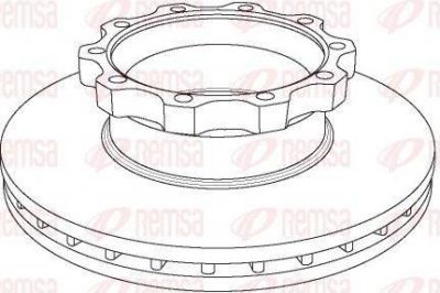 Remsa NCA1044.20 тормозной диск на MAN E 2000
