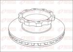 Remsa NCA1045.20 тормозной диск на MAN TGA