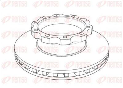 Remsa NCA1045.20 тормозной диск на MAN TGA