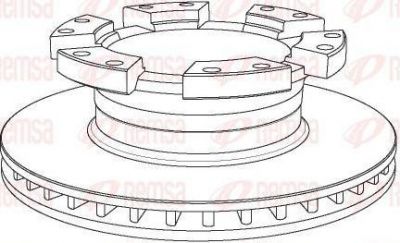 Remsa NCA1049.20 тормозной диск на OPTARE SOLO