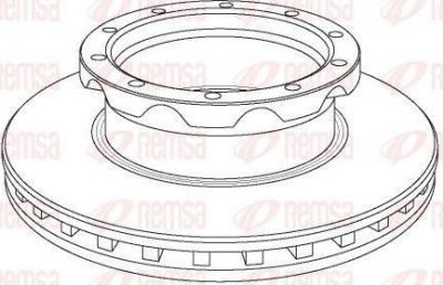 Remsa NCA1050.20 тормозной диск на MERCEDES-BENZ ACTROS