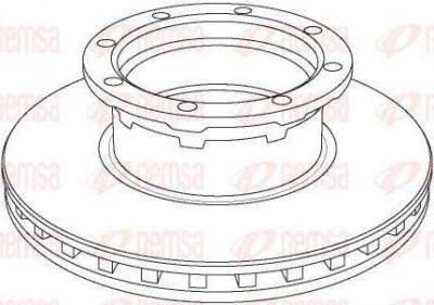 Remsa NCA1056.20 тормозной диск на MERCEDES-BENZ ATEGO