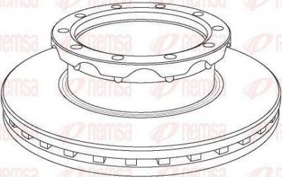 Remsa NCA1062.20 тормозной диск на NEOPLAN Jetliner