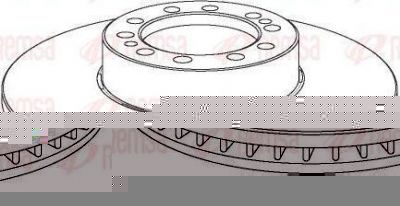 Remsa NCA1075.20 тормозной диск на MAN SЬ