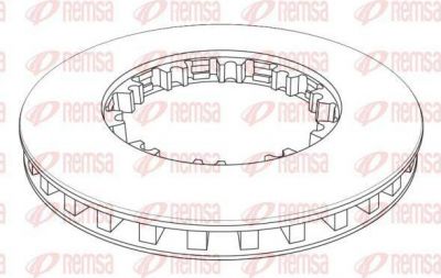 Remsa NCA1143.21 тормозной диск на DAF 75 CF