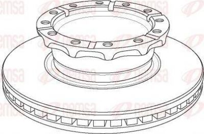 Remsa NCA1158.20 тормозной диск на IVECO EuroTrakker