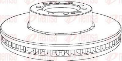Remsa NCA1169.20 тормозной диск на RENAULT TRUCKS Midlum