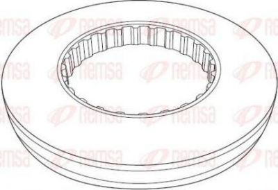 Remsa NCA1177.10 тормозной диск на VOLVO FH 12
