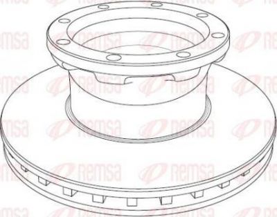 Remsa NCA1195.20 тормозной диск на MAN L 2000