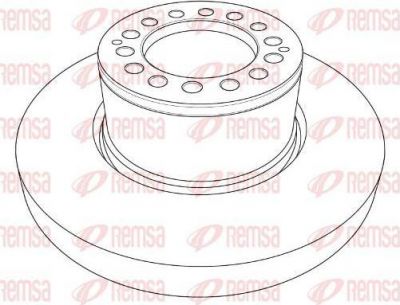 Remsa NCA1205.10 тормозной диск на VOLVO FL