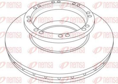 Remsa NCA1215.20 тормозной диск на MAN TGA