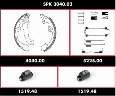 Remsa SPK 3040.03 комплект тормозов, барабанный тормозной механизм на FORD FOCUS (DAW, DBW)