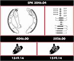 Remsa SPK 3046.04 комплект тормозов, барабанный тормозной механизм на AUDI 90 (89, 89Q, 8A, B3)