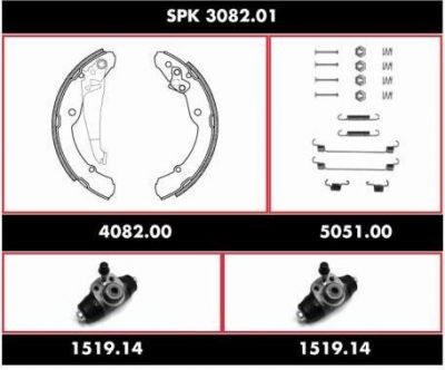 Remsa SPK 3082.01 комплект тормозов, барабанный тормозной механизм на SKODA OCTAVIA Combi (1U5)