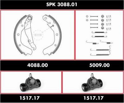 Remsa SPK 3088.01 комплект тормозов, барабанный тормозной механизм на OPEL ASCONA C (81_, 86_, 87_, 88_)