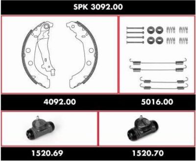 Remsa SPK 3092.00 комплект тормозов, барабанный тормозной механизм на PEUGEOT 406 Break (8E/F)