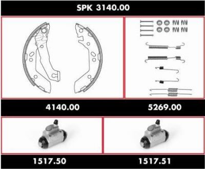Remsa SPK 3140.00 комплект тормозов, барабанный тормозной механизм на HYUNDAI ACCENT II седан (LC)