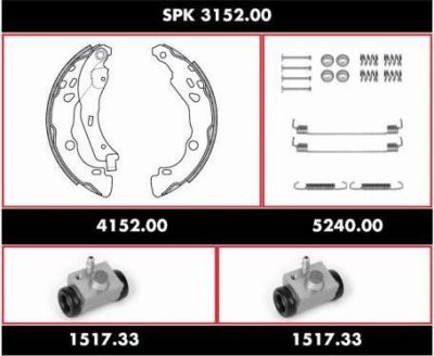 Remsa SPK 3152.00 комплект тормозов, барабанный тормозной механизм на RENAULT CLIO II (BB0/1/2_, CB0/1/2_)