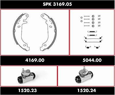 Remsa SPK 3169.05 комплект тормозов, барабанный тормозной механизм на RENAULT 11 (B/C37_)