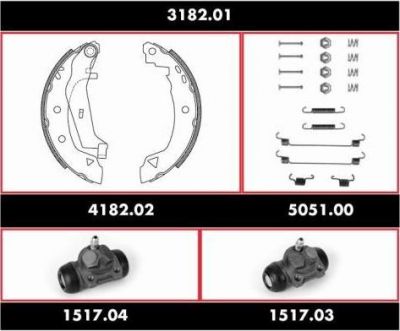 Remsa SPK 3182.01 комплект тормозов, барабанный тормозной механизм на ALFA ROMEO 33 (905)