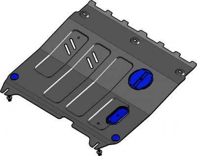 RIVAL RIVAL 111.1018.1 Защита картера + КПП, Chevrolet Spark 2010-2016, V - 1.0; АКПП/Ravon R2 2016-, V - 1.2 (111.1018.1)