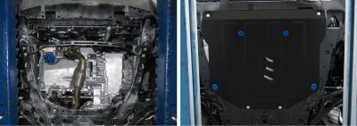 RIVAL RIVAL 111.2131.1 Защита картера + КПП + комплект крепежа, Honda CR-V 2017-, V - 2.0; 2.4 (111.2131.1)