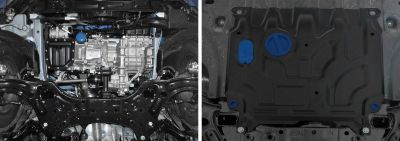 RIVAL RIVAL 111.2369.1 Защита картера + КПП + комплект крепежа, Hyundai Solaris 2017-, V - 1.4; 1.6/Kia Rio 2017-, V - 1.4; (111.2369.1)