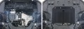 RIVAL RIVAL 111.2836.1 Защита картера + КПП + комплект крепежа, Hyundai i30 2015-2017, V - 1.4 (100л.с.); 1.6 (130л.с)/Kia (111.2836.1)