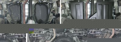 RIVAL RIVAL 111.4038.1 Защита топливного бака + редуктора, Mitsubishi Outlander 2015-, V - 2.0; 2.4; полный привод/Mitsubis (111.4038.1)