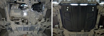 RIVAL RIVAL 111.5799.1 Защита картера + КПП, Toyota Corolla 2016-, V - 1.6/Toyota Auris 2007-2013, V - 1.6; 1.8/Toyota Auri (111.5799.1)