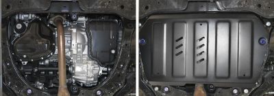RIVAL RIVAL 111.9518.1 Защита картера + КПП + комплект крепежа, Toyota Camry (XV70) 2018-, V - 2.0; 2.5, 3.5; Увеличенная (111.9518.1)