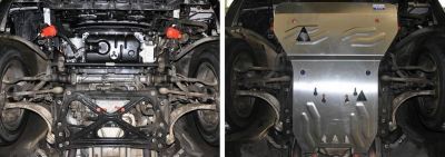 RIVAL RIVAL 333.0323.1 Защита картера + КПП, Audi A8 2010-2018,V - 3.0; 4.0; 4.2 (333.0323.1)