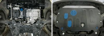 RIVAL RIVAL 333.2827.1 Защита картера + КПП + комплект крепежа, Kia Soul 2017-,V - 1.6; 1.6T (204л.с.); 2.0 (150л.с); АКПП/ (333.2827.1)