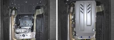 RIVAL RIVAL 333.2842.1 Защита КПП + РК + комплект крепежа, Kia Stinger 2018-, V - 2.0T; 3.3T; полный привод (333.2842.1)