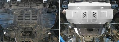 RIVAL RIVAL 3.9501.1 Защита радиатора + картера без крепежа, Toyota Fortuner 2017-, V - 2.8d; 2.7; полный привод; Часть 1 (3.9501.1)
