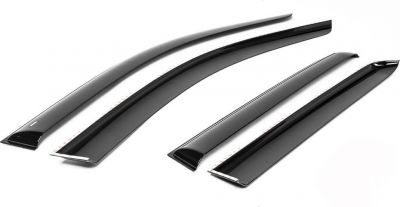 RIVAL RIVAL 740101 Дефлекторы окон, Rival, для Mitsubishi Outlander 2012-2014 2014-, литьевой поликарбонат, 4 шт. (740101)