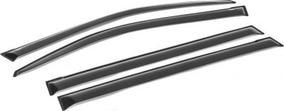 RIVAL RIVAL 757002 Дефлекторы окон, Rival, для Toyota Land Cruiser 200 2007-/Lexus LX 2008-, акрил, 4 шт. (757002)