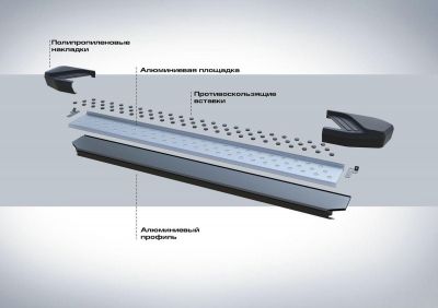 RIVAL RIVAL D180AL.3304.1 Порог площадка 