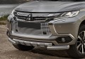 RIVAL RIVAL G.4003.001 Решетка бампера d10 + комплект крепежа, RIVAL, Mitsubishi Pajero Sport 2016-, с передними парктроник (G.4003.001)