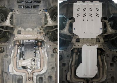 RIVAL RIVAL K333.3601.1 Комплект защит + комплект крепежа, RIVAL, Алюминий, Maserati Levante 2016-2017, V - 3.0(350л.с.); 3. (K333.3601.1)
