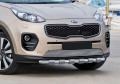 RIVAL RIVAL R.2809.003 Защита переднего бампера d57 усиленная + комплект крепежа, RIVAL, Kia Sportage 2016- (R.2809.003)