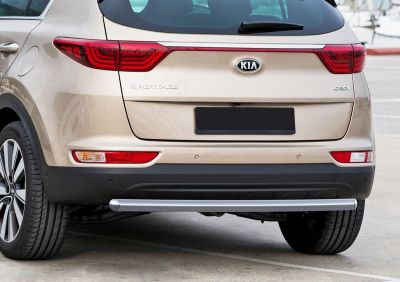 RIVAL RIVAL R.2809.006 Защита заднего бампера d57 + комплект крепежа, RIVAL, Kia Sportage 2016- (R.2809.006)