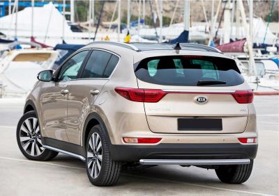 RIVAL RIVAL R.2809.006 Защита заднего бампера d57 + комплект крепежа, RIVAL, Kia Sportage 2016- (R.2809.006)