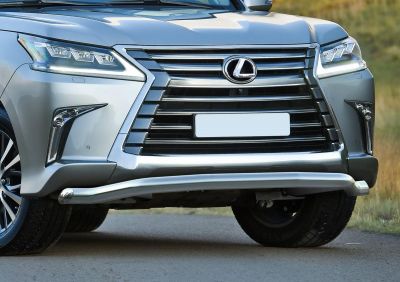 RIVAL RIVAL R.3210.002 Защита переднего бампера d76 волна + комплект крепежа, RIVAL, Lexus LX 2015- (R.3210.002)