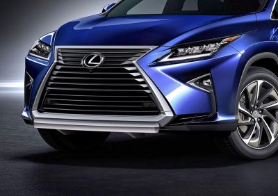 RIVAL RIVAL R.3211.002 Защита переднего бампера 75х42 овал + комплект крепежа, RIVAL, Lexus RX 2015-, кроме 450h (R.3211.002)