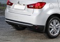 RIVAL RIVAL R.4006.013 Защита заднего бампера d57 + комплект крепежа, RIVAL, Mitsubishi ASX 2010-2013-2015 (R.4006.013)