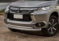 RIVAL RIVAL R.4012.001 Защита переднего бампера d76+d57 + комплект крепежа, RIVAL, Mitsubishi Pajero Sport 2016- (R.4012.001)